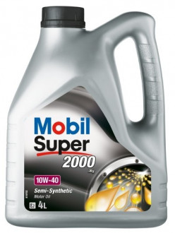 Моторное масло Mobil Super 2000 10W-40 упаковка 4 литра