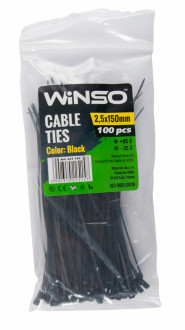 Хомуты пластиковые Winso Cable Ties (упаковка 100шт) 2.5х150