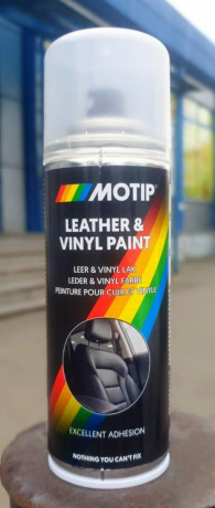 Краска для кожи черная Motip Leather Paint аэрозоль 200мл 04230BS аэрозоль