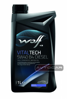 Синтетическое масло WOLF VITALTECH 5W40 B4 DIESEL