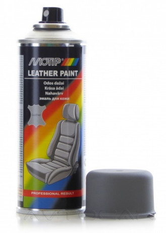 Краска для кожи серая Motip Leather Paint аэрозоль 200мл 04232BS