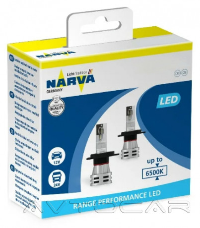 Автолампы светодиодные Narva Range Performance LED H3 12/24V 19W PK22s 6500K (18058)