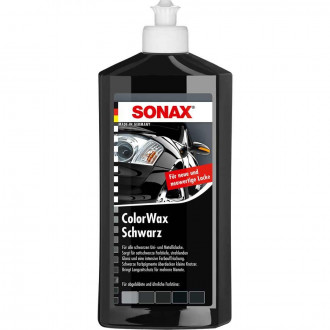 Цветной жидкий воск чёрный 500 мл SONAX ColorWax Schwarz (298200)