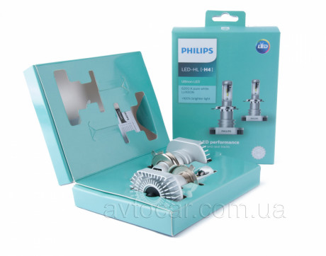 Philips Ultinon LED +160% H4 2шт 11342ULWX2