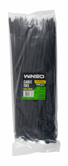 Хомуты пластиковые Winso Cable Ties (упаковка 100шт) 7.6х350