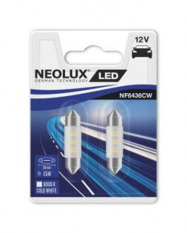 Светодиодные лампы NEOLUX LED C5W 36mm 6000K (в комплекте 2шт)