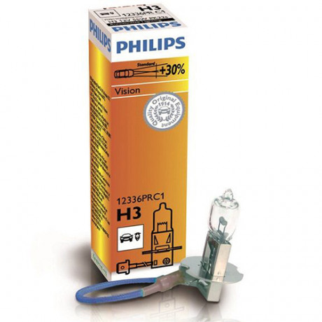 Автолампа Philips Vision H3 +30% (12336PR C1) 1.27e (12336PR C1)
