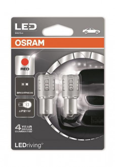Лампы светодиодные Osram LEDriving PR21W LED 12V 2W BA15S (7456R-02B)