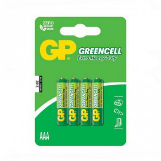 Батарейка GP GREENCELL 1.5V солевая 24G-U4 , R03, ААA (4891199000478)