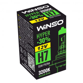 Автолампа Winso 12V H7 HYPER +30% 55W PX26d (712700)