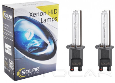 Лампа ксеноновая SOLAR Xenon HID H1 85V 35W P14.5s KET (2шт.) 5000K