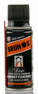 Смазка для амортизаторов Brunox Deo чистит, защищает от грязи и улучшает их работу, аэрозоль