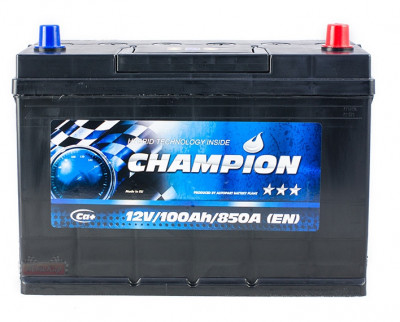 Аккумулятор Champion Black Japan 100Ah пусковой ток 850A &quot;1&quot; (+ слева)