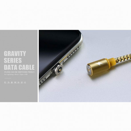Кабель Remax Gravity Lightning-USB RC-095i Apple магнитный беспроводной