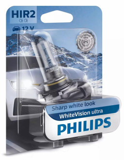 Автолампы Philips WhiteVision Ultra HIR2 12V 55W 3700K PX22D (9012WVUB1) 1шт