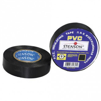 Изолента  PVC 50 м &quot;STENSON&quot; черная (MH-0032)