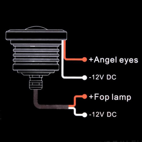 Линзы LED Angel Eves 12V-55W D-64мм 52569 (2511)