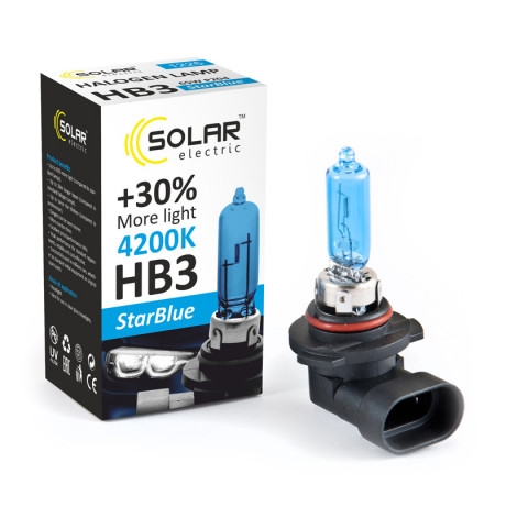 Лампы автомобильные Solar Star Blue HB3 12V 65W P20d 4200K (1шт.) 1225