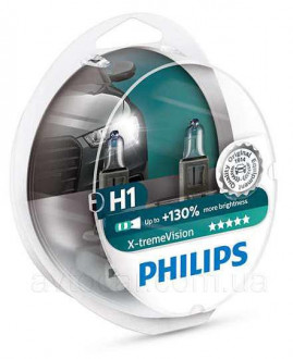 Philips X-Treme Vision +130% H1 12V 55W 2шт.