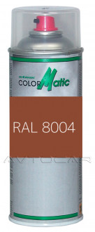 Маскировочная аэрозольная краска матовая медно-коричневый RAL 8004 400мл (аэрозоль)