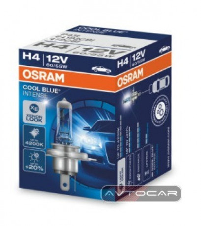 Автолампы Osram Cool Blue Intense H4 64193CBI (комплект 2шт.)  64193CBI-HCB