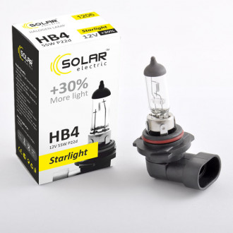 Лампа SOLAR HB4 12V 55W P22d Starlight+30%