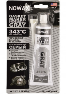 Герметик прокладочный NOWAX Gasket Maker серый (85g) NX36309