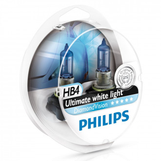Автолампы Philips Diamond Vision НB4 12V 55W P22d 9006DV ( 2шт)