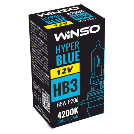 Автолампы Winso 12V HB3 HYPER BLUE 4200K 65W P20d