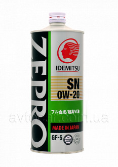 Моторное масло Idemitsu Zepro Ecomedalist SAE 0W-20 1 литр 3583054