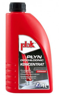 Оригинальная охлаждающая жидкость (антифриз) Atas Plak Płyn G12+ (концентрат, красный цвет)