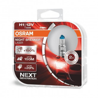 OSRAM Night Breaker Laser +150% Н1 64150NLHCB 2шт в комплекте 