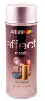 Краска насыщенных металлик-оттенков Motip Deco Effect аэрозоль 400мл. Серебристый