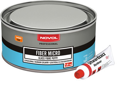 Шпатлевка Novol Fiber Micro усиленная стекловолокном 1800