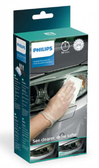 Набор для ухода за фарами головного освещения Philips Headlight Restoration with UV Protection HRK00XM