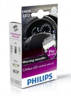 Philips LED Driving Canbus обманка для светодиодов, 12V - 4W, 5W, 2 шт, 12956