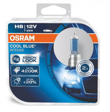 Автолампы Osram Cool Blue Intense H8 (комплект 2шт. 64212CBI-HCB) уценка