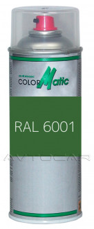 Маскировочная аэрозольная краска матовая изумрудно-зеленый RAL 6001 400мл (аэрозоль)