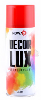 Акриловая краска NOWAX Decor Lux цвет: рубиново красный 450мл. аэрозоль