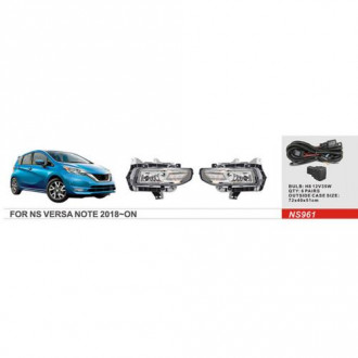 Фары доп.модель Nissan Versa Note 2018-/NS-961/H8-12V35W/эл.проводка (NS-961)