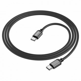 Кабель Borofone BX87 Sharp 60w charging data cable for type-c to type-c black BX87CCB