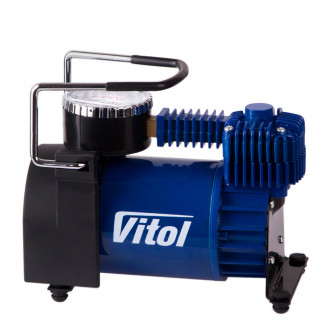Автомобильный компрессор ViTOL K-52 с автостопом 150psi 15Amp 40л/мин (подключение в прикуриватель)