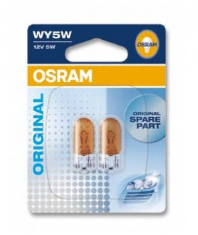 Указательные лампа накаливания OSRAM 2827-02B WY5W 12V W2,1X9,5D 10X2 Blister