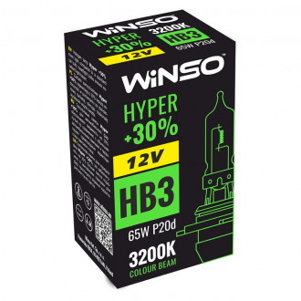 Автолампы Winso 12V HB3 Hyper +30% 65W P20d