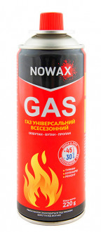 Газ универсальный всесезонный Nowax GAS 220г (450мл) NX40750