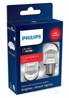 Автолампы Philips X-tremeUltinon LED gen2 P21W LED 12/24V 2.3W 21W BA15S (11498XURX2)
