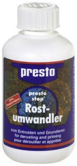 Преобразователь ржавчины в грунт Presto Rost-umwandler (жидкий 100мл)