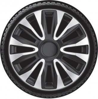 Колпаки колесные Argo радиус R13 (комплект 4шт) Польша Avalon Carbon Silver Black
