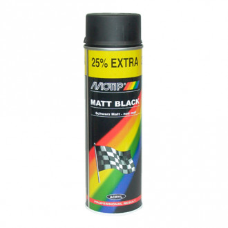 Краска черная матовая Motip Matt Black (аэрозоль 500мл.) 04006IG Нидерланды