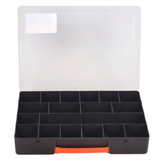 Ящик для метизов пласт. 355х250х55 мм. 18 ячейка (31725)